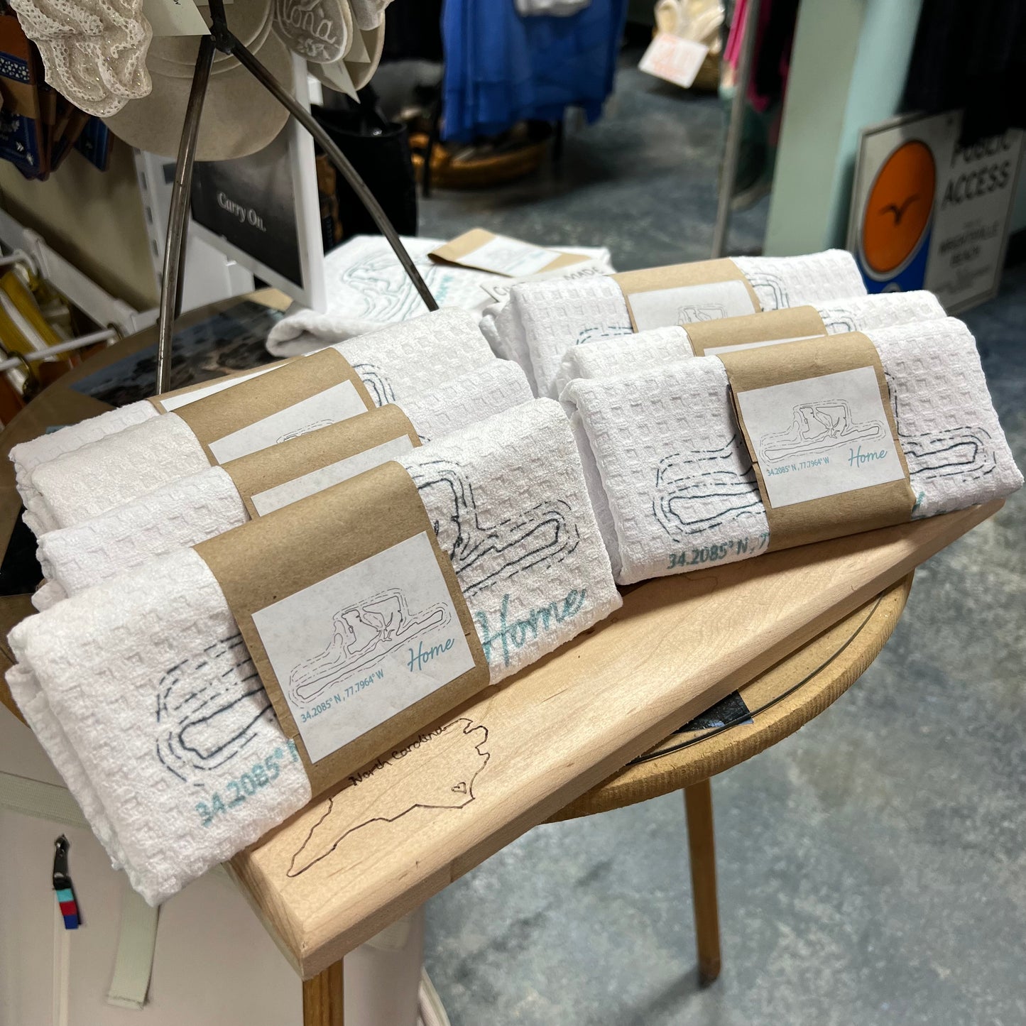 WB MAP TEA TOWEL