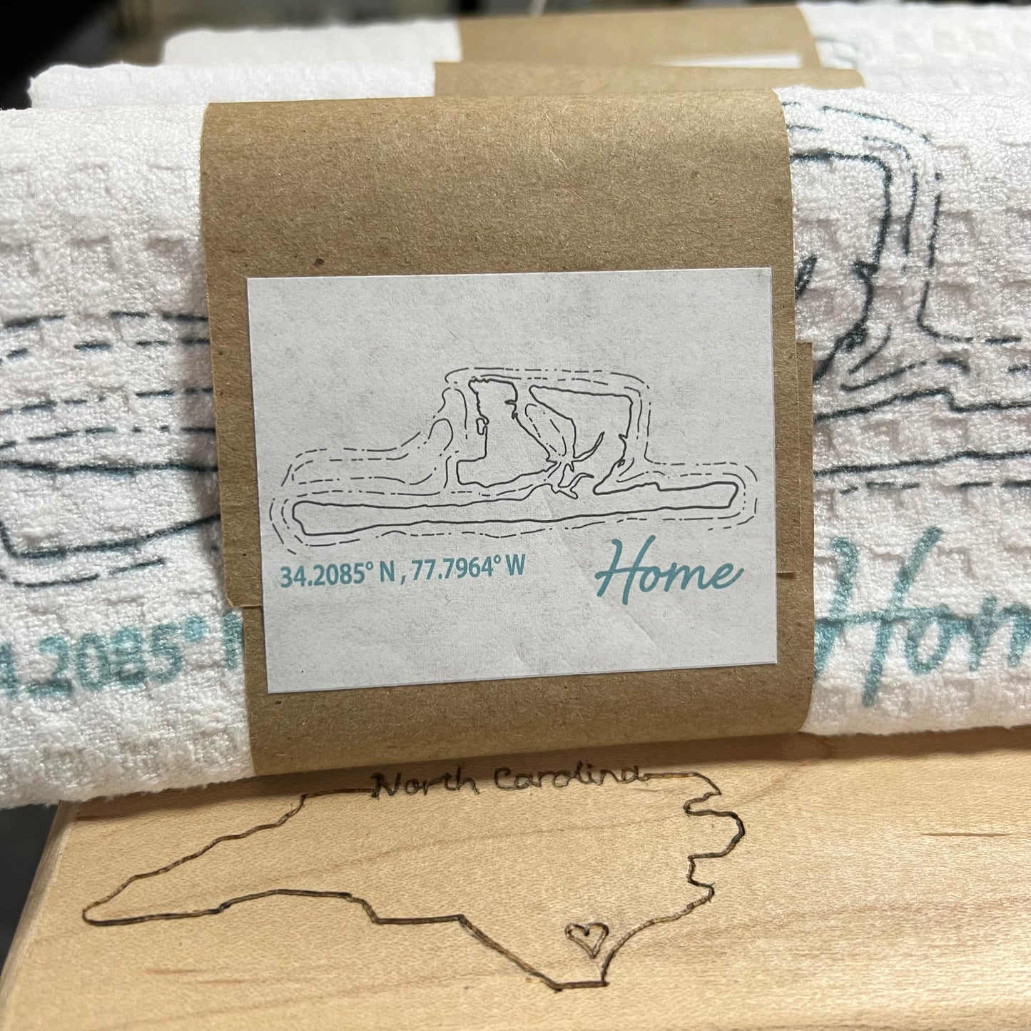 WB MAP TEA TOWEL
