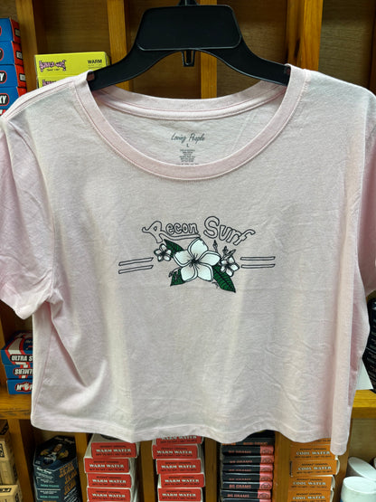 PLUMERIA CROP TEE