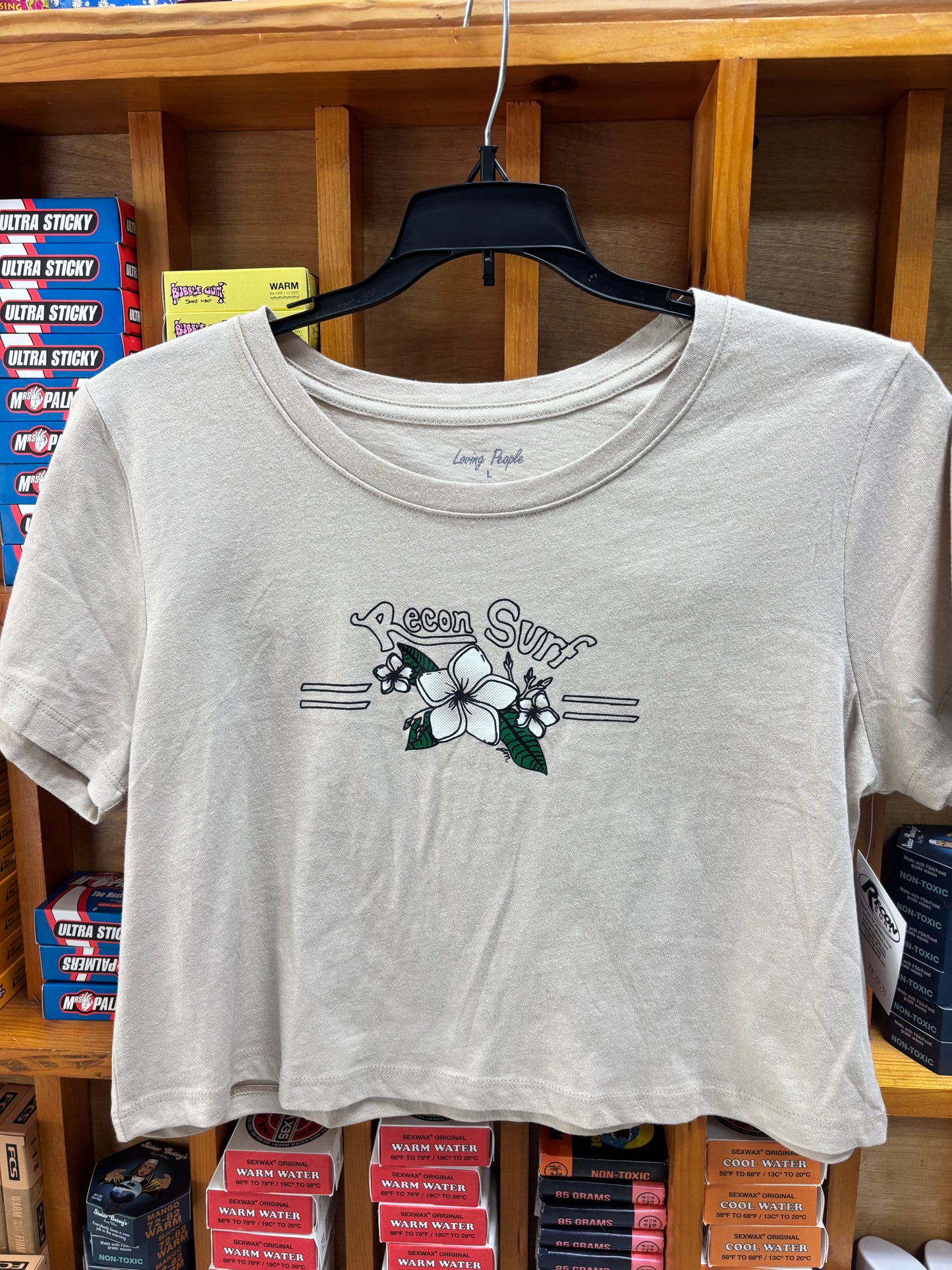 PLUMERIA CROP TEE