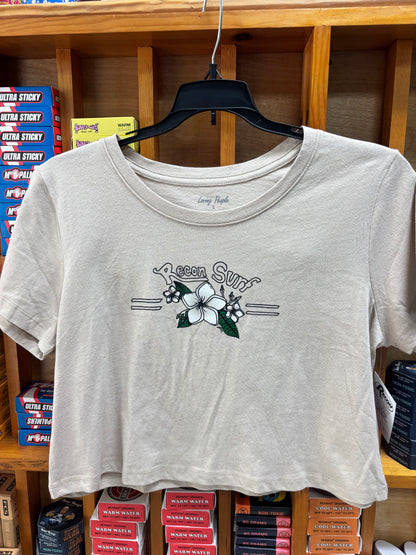 PLUMERIA CROP TEE
