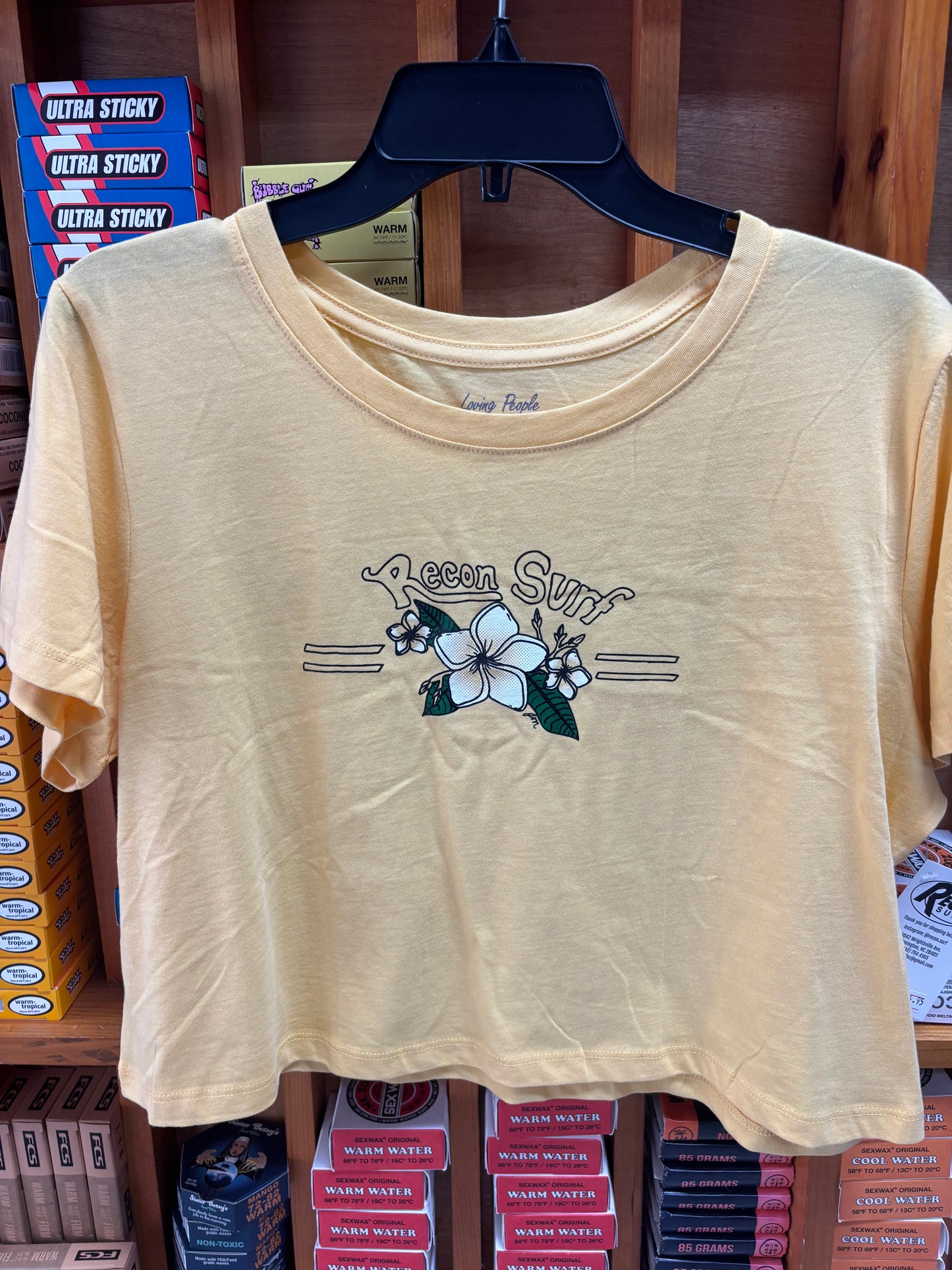 PLUMERIA CROP TEE