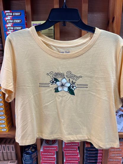 PLUMERIA CROP TEE