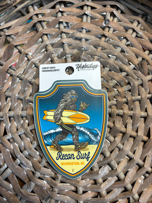 SURFING YETI STICKER