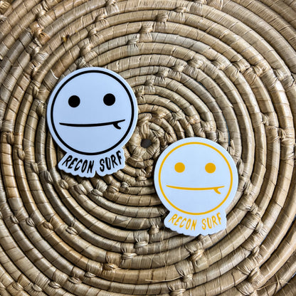 SURFER SMIRK - STICKER